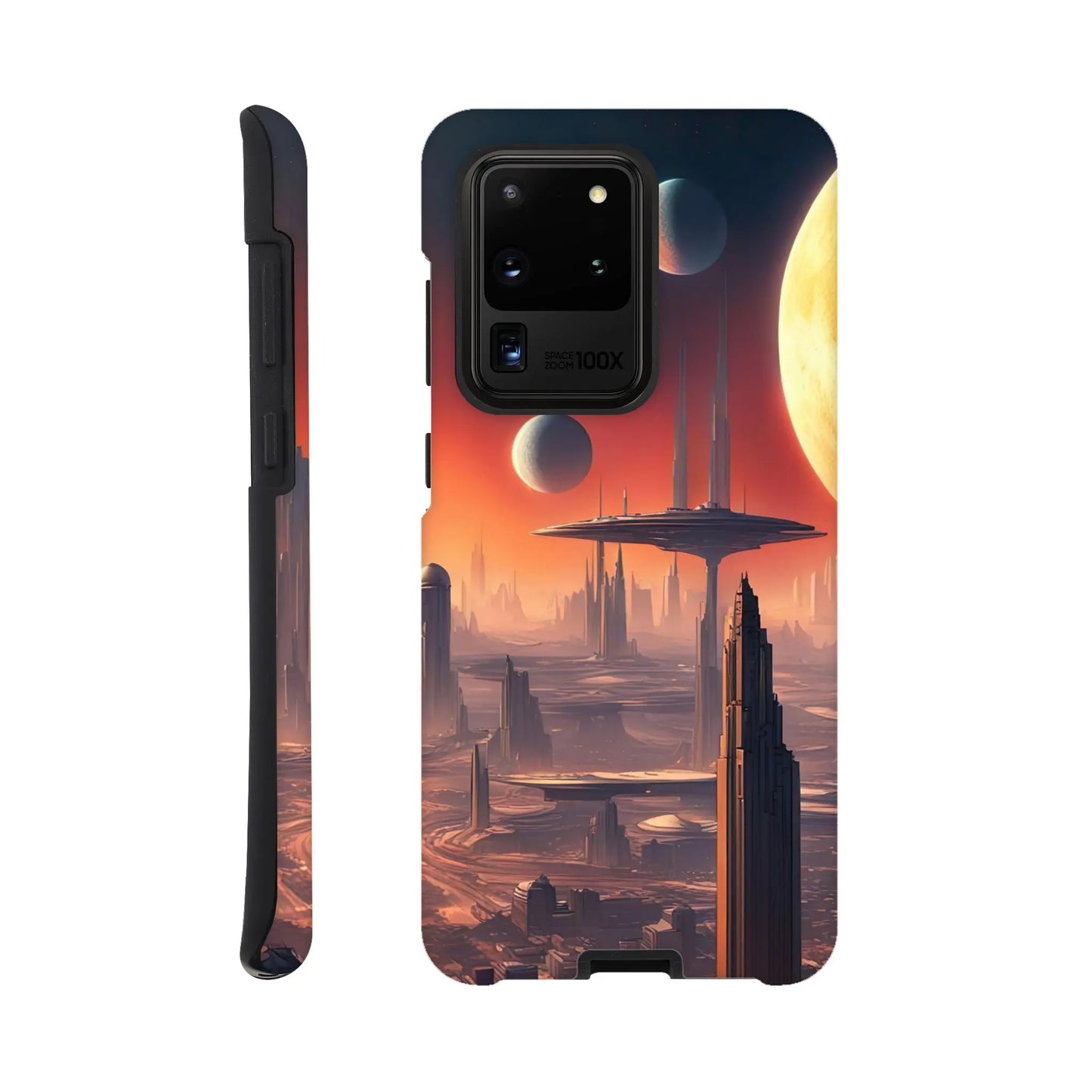 Smartphone-Hülle "Hart" - Andere Welt - Digitaler Stil, KI-Kunst RolConArt, Sci-Fi, Galaxy-S20-Ultra