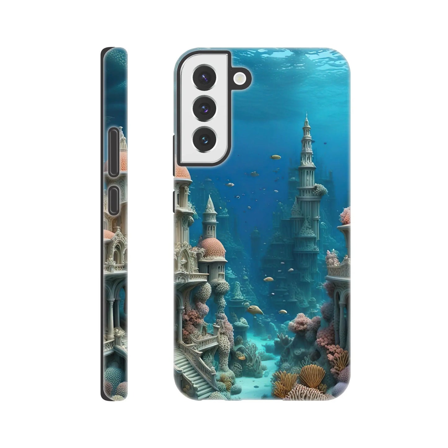 Smartphone-Hülle "Hart" - Unterwasserwelt - Digitaler Stil, KI-Kunst RolConArt, Unterwasserlandschaften, Galaxy-S22-Plus