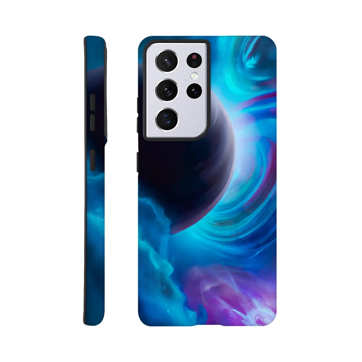 Smartphone-Hülle "Hart" - Weltraum - Malerischer Stil, KI-Kunst RolConArt, Sci-Fi, Galaxy-S21-Ultra