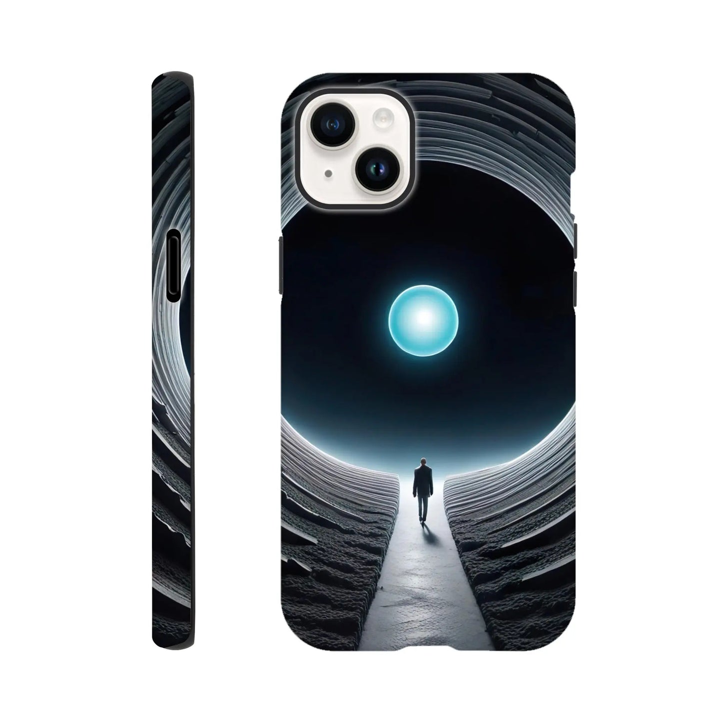 Smartphone-Hülle "Hart" - Weitblick - Digitaler Stil, KI-Kunst RolConArt, Sci-Fi, iPhone-14-Plus