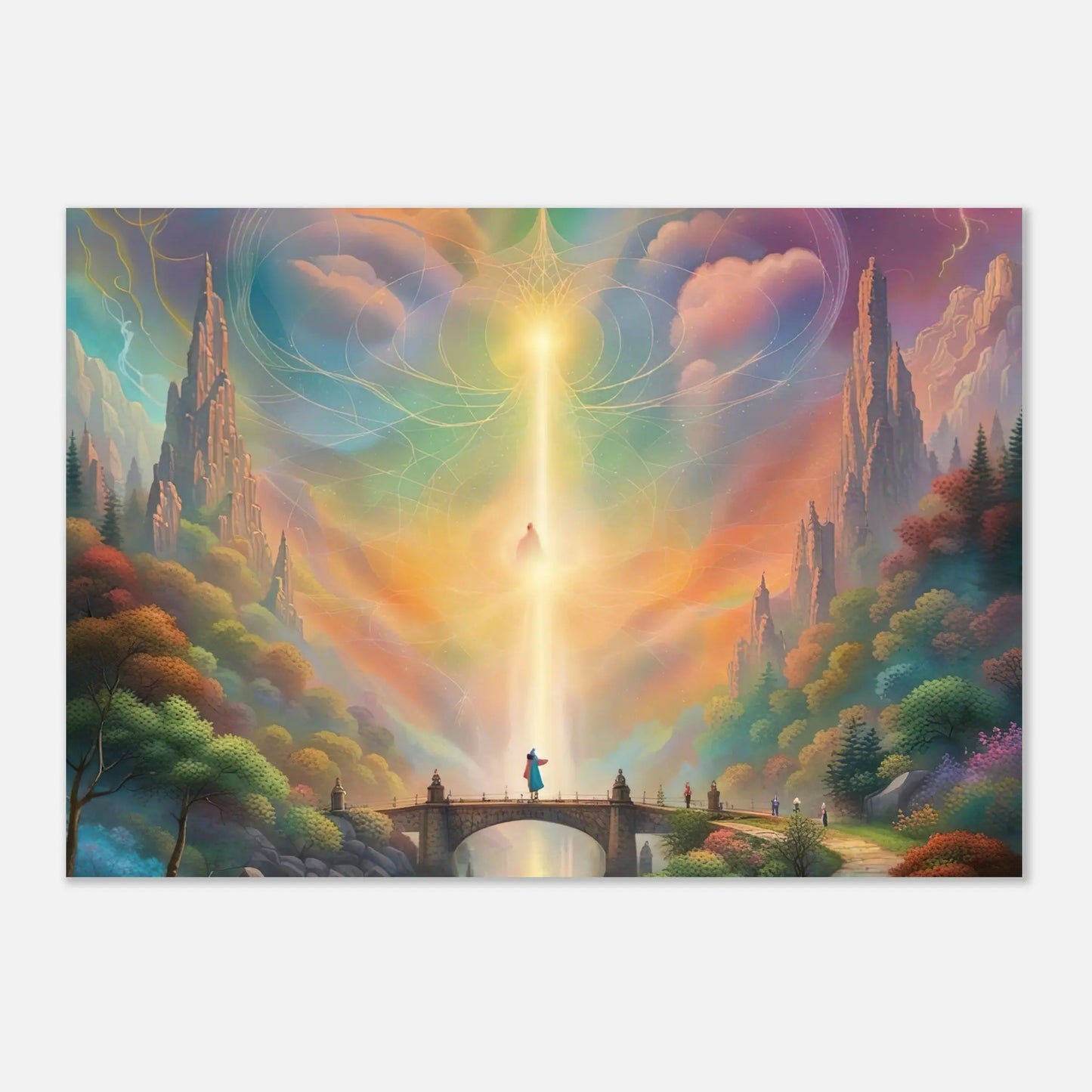 Aluminiumdruck - Surreale Landschaft - Digitaler Stil, KI-Kunst RolConArt