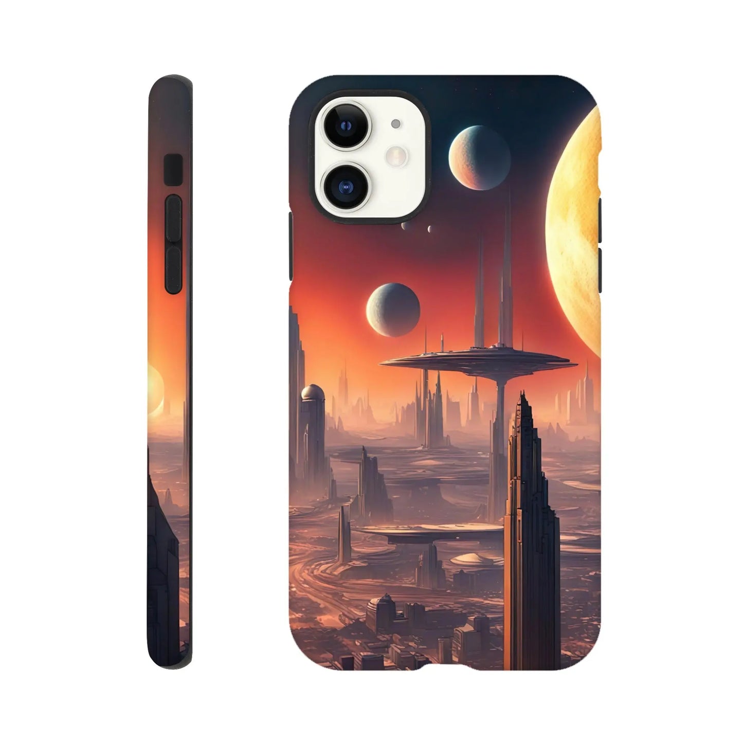 Smartphone-Hülle "Hart" - Andere Welt - Digitaler Stil, KI-Kunst RolConArt, Sci-Fi, iPhone-11