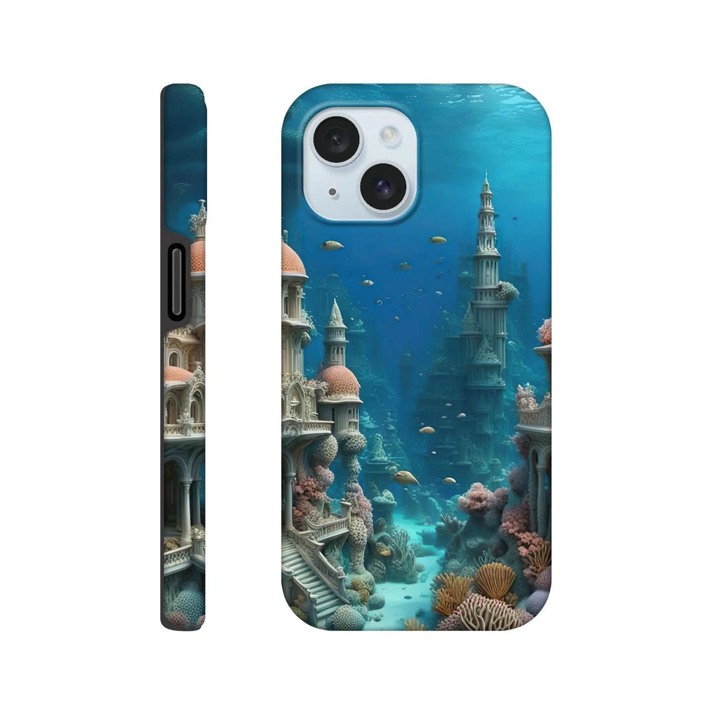 Smartphone-Hülle "Hart" - Unterwasserwelt - Digitaler Stil, KI-Kunst RolConArt, Unterwasserlandschaften, iPhone-15