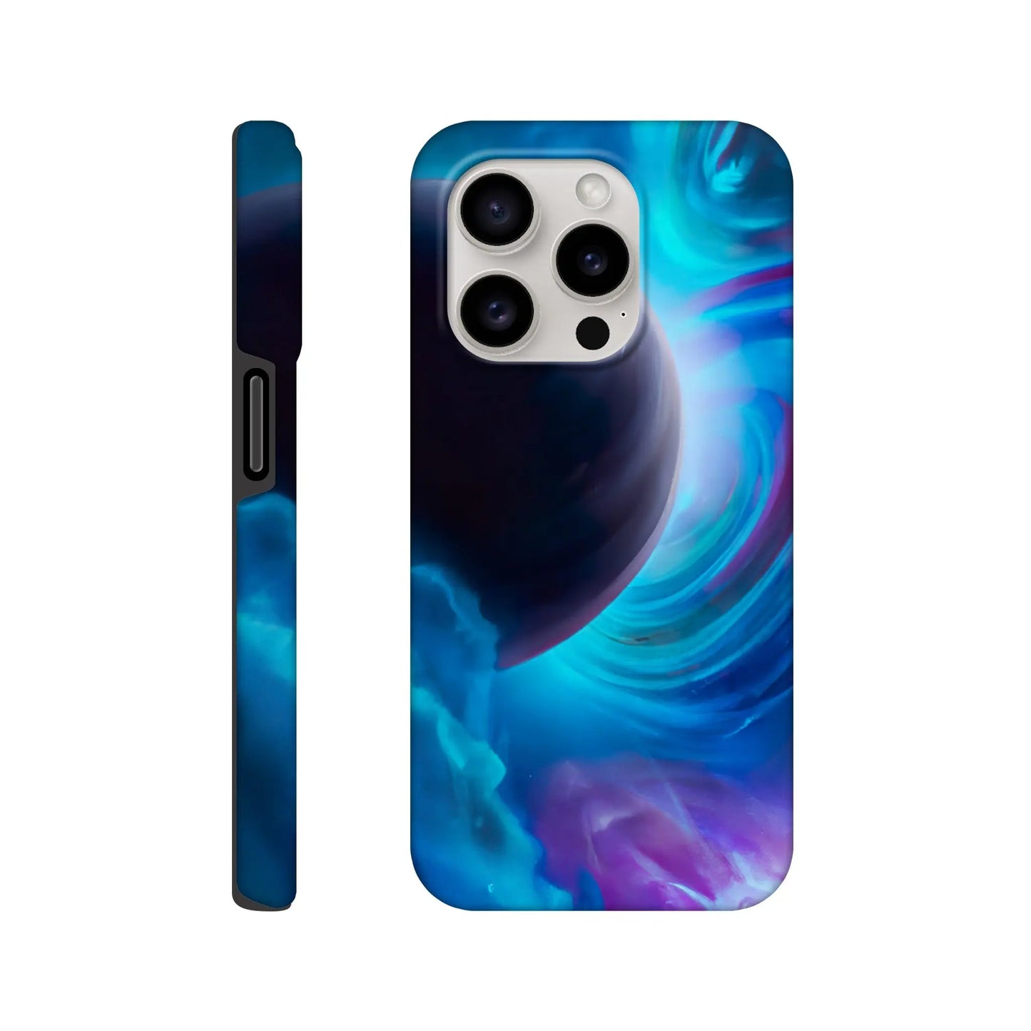 Smartphone-Hülle "Hart" - Weltraum - Malerischer Stil, KI-Kunst RolConArt, Sci-Fi, iPhone-15-Pro