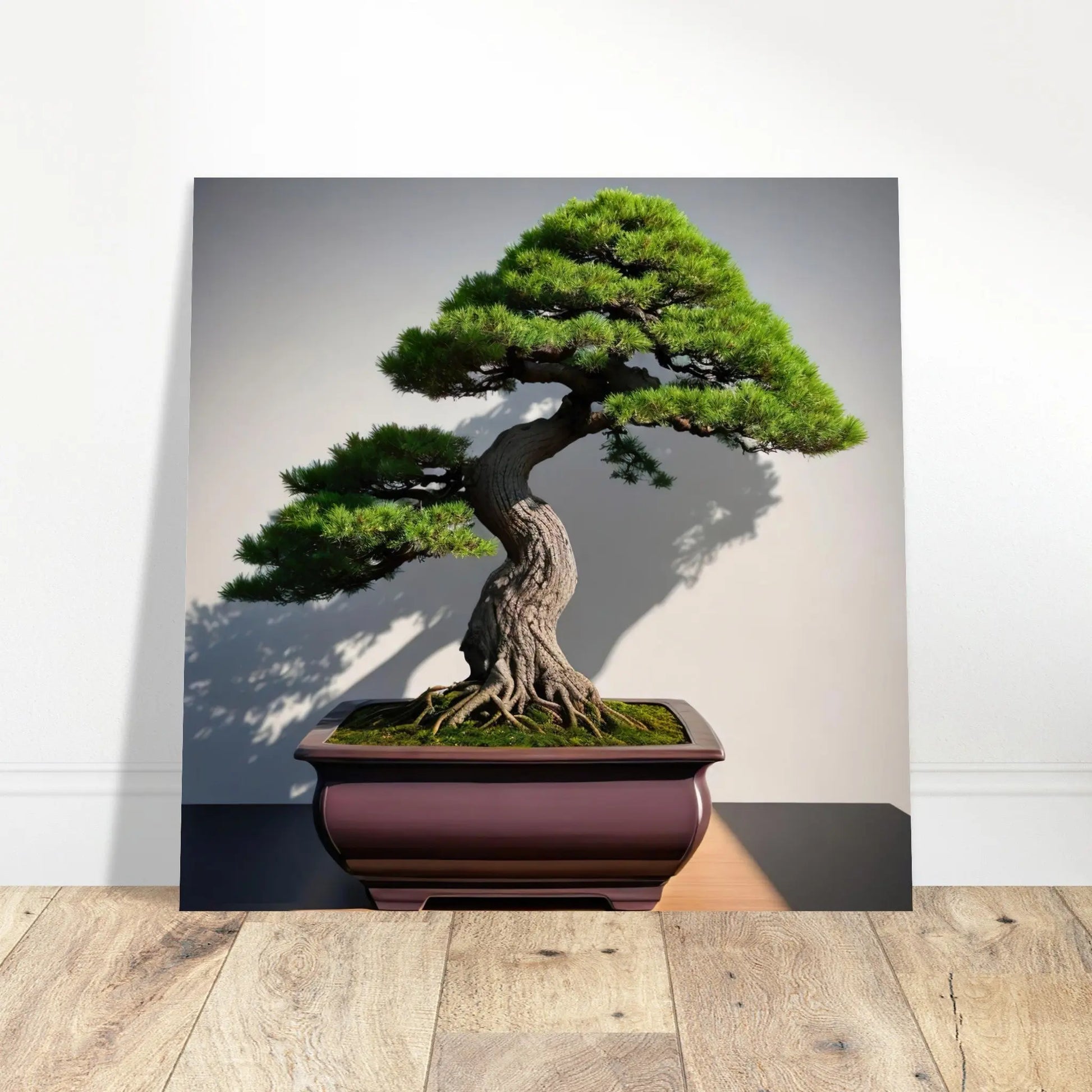 Aluminiumdruck - Bonsai - Foto Stil, KI-Kunst - RolConArt, Pflanzen,