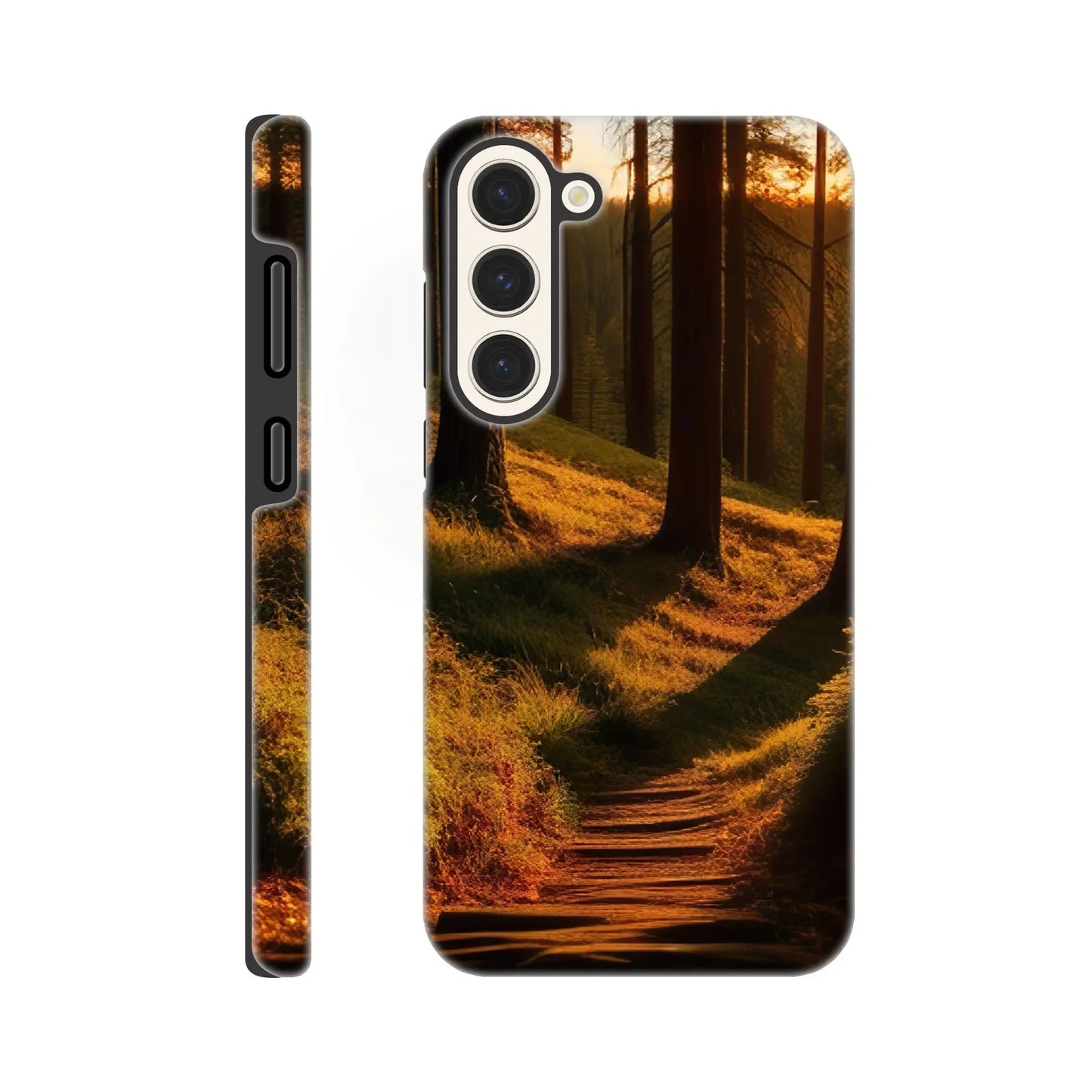 Smartphone-Hülle "Hart" - Waldlandschaft - Foto Stil, KI-Kunst RolConArt, Landschaften, Galaxy-S23-Plus
