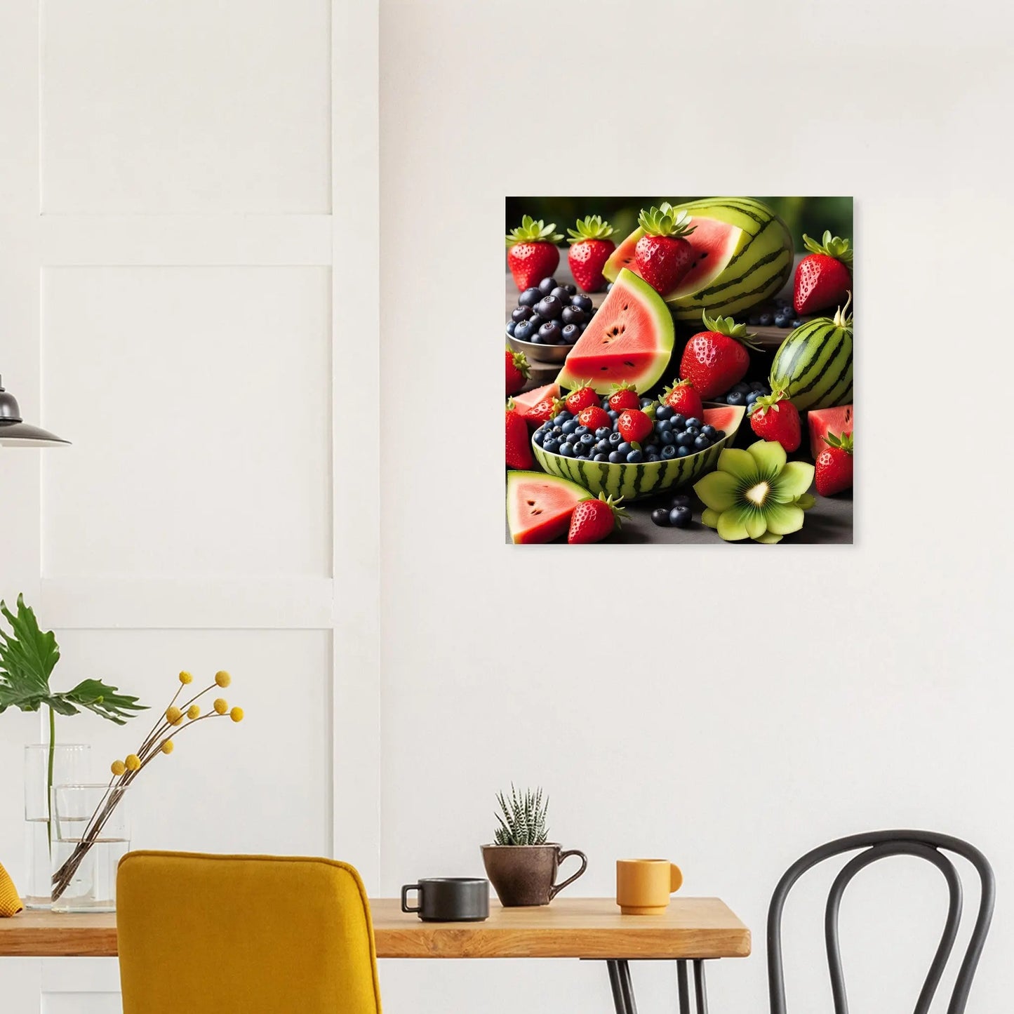 Moderner Forex-Druck - Fruchtige Vielfalt - Foto Stil, KI-Kunst RolConArt