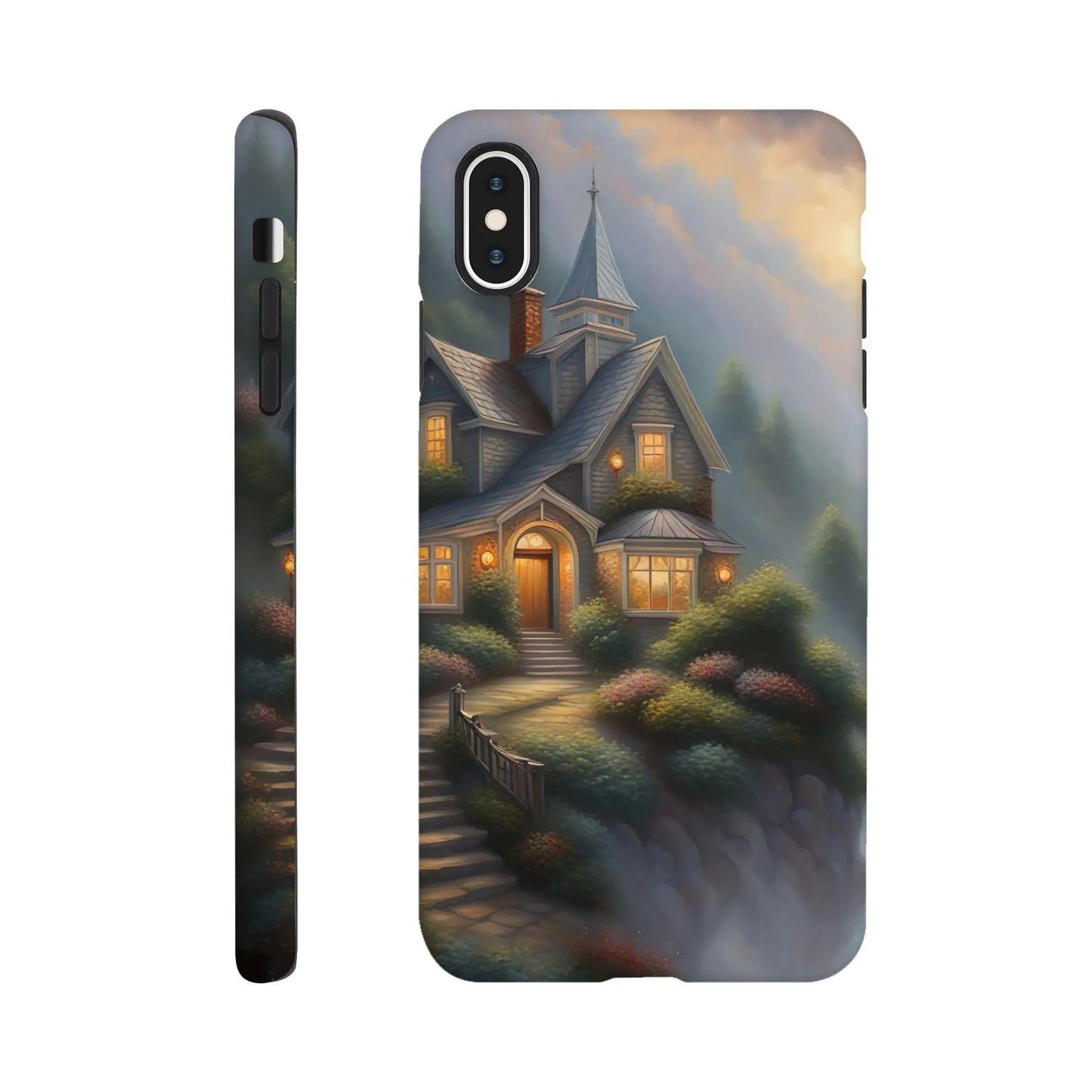 Smartphone-Hülle "Hart" - Traumlandschaft - Digitaler Stil, KI-Kunst RolConArt, Surreale Landschaften, iPhone-XS-Max