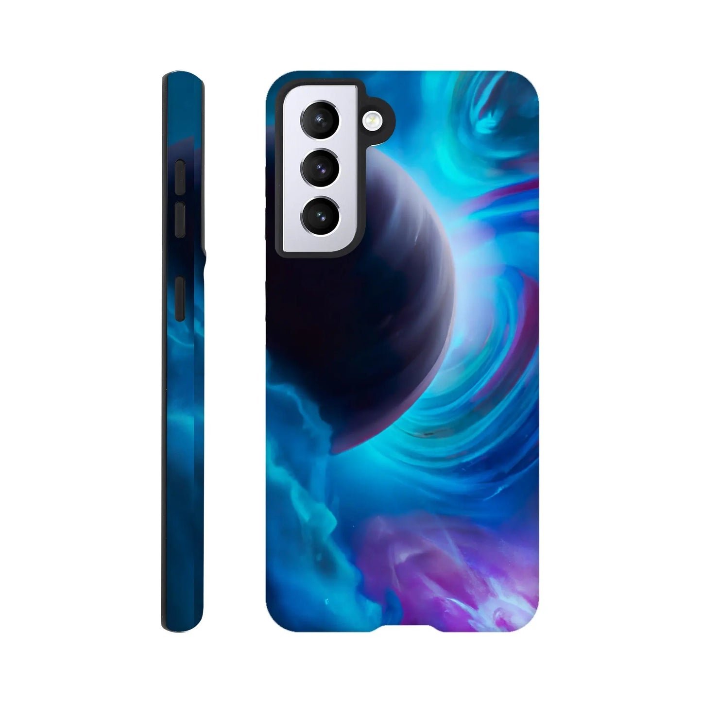 Smartphone-Hülle "Hart" - Weltraum - Malerischer Stil, KI-Kunst RolConArt, Sci-Fi, Galaxy-S21