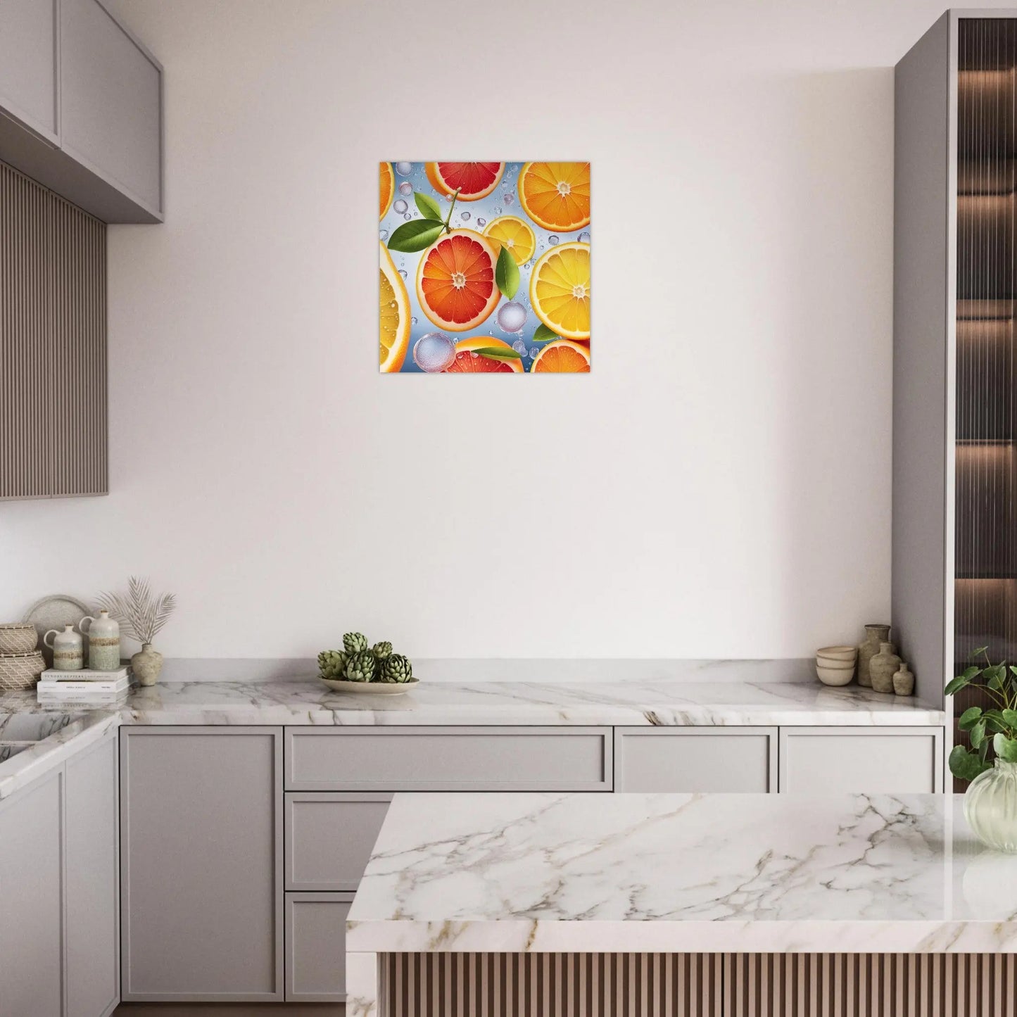 Moderner Forex-Druck - Fruchtige Vielfalt - Digitaler Stil, KI-Kunst RolConArt