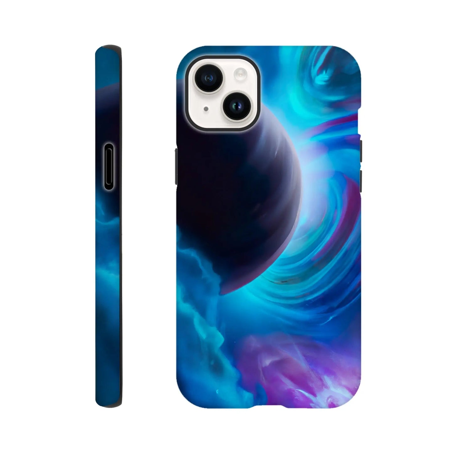 Smartphone-Hülle "Hart" - Weltraum - Malerischer Stil, KI-Kunst RolConArt, Sci-Fi, iPhone-14-Plus