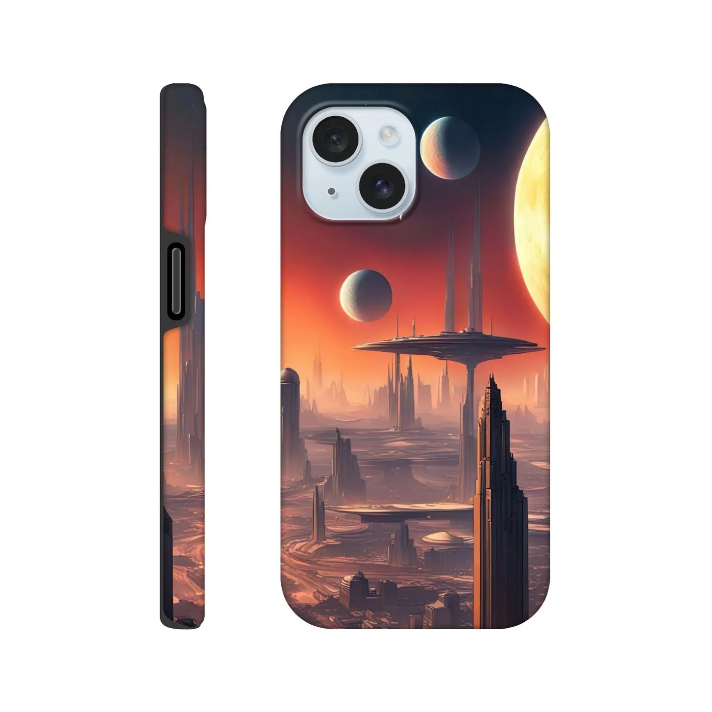 Smartphone-Hülle "Hart" - Andere Welt - Digitaler Stil, KI-Kunst RolConArt, Sci-Fi, iPhone-15