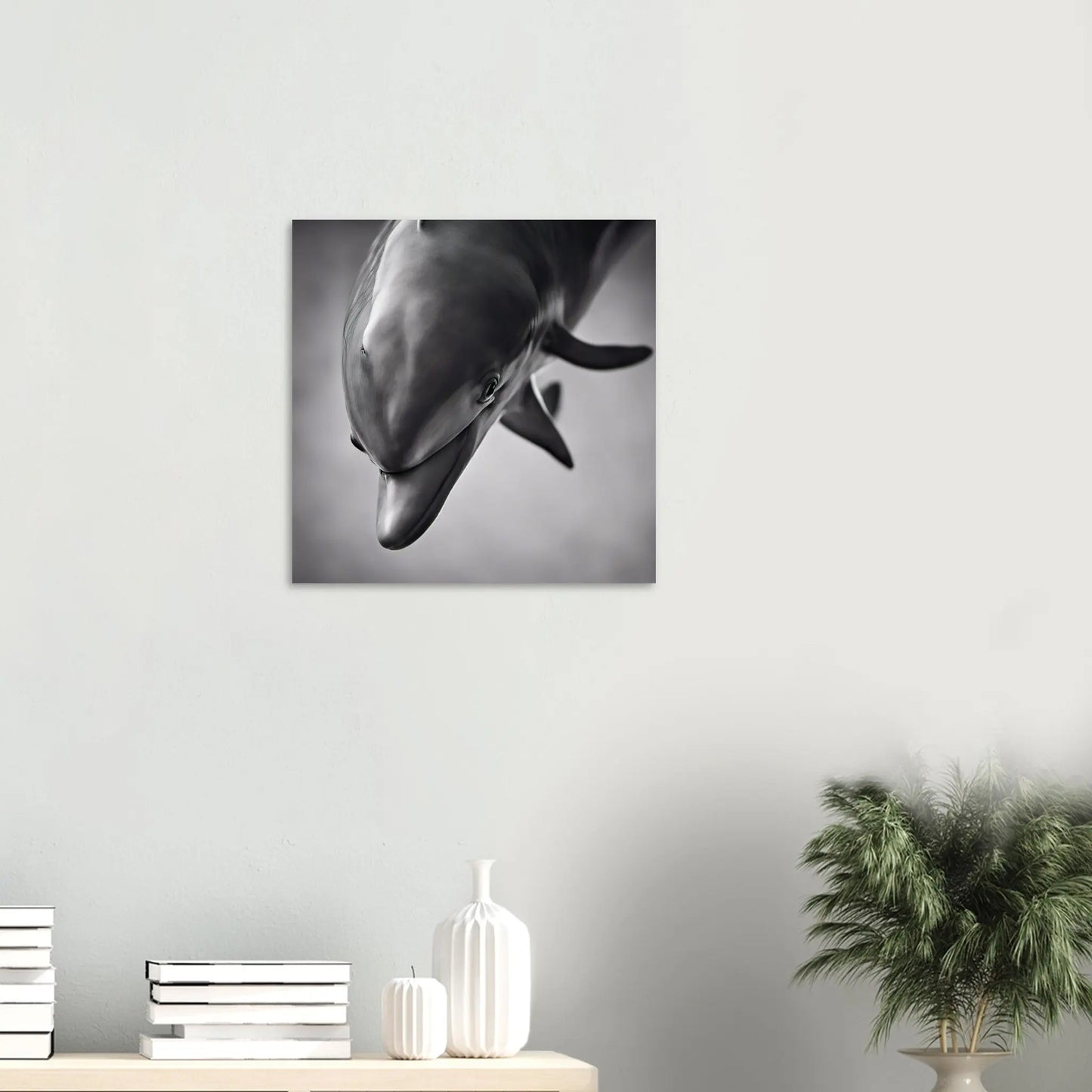 Moderner Forex-Druck - Delfin - Foto Stil, KI-Kunst RolConArt