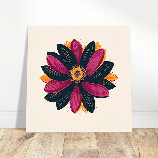 Aluminiumdruck - Blume - Digitaler Stil, KI-Kunst - RolConArt, Pflanzen,