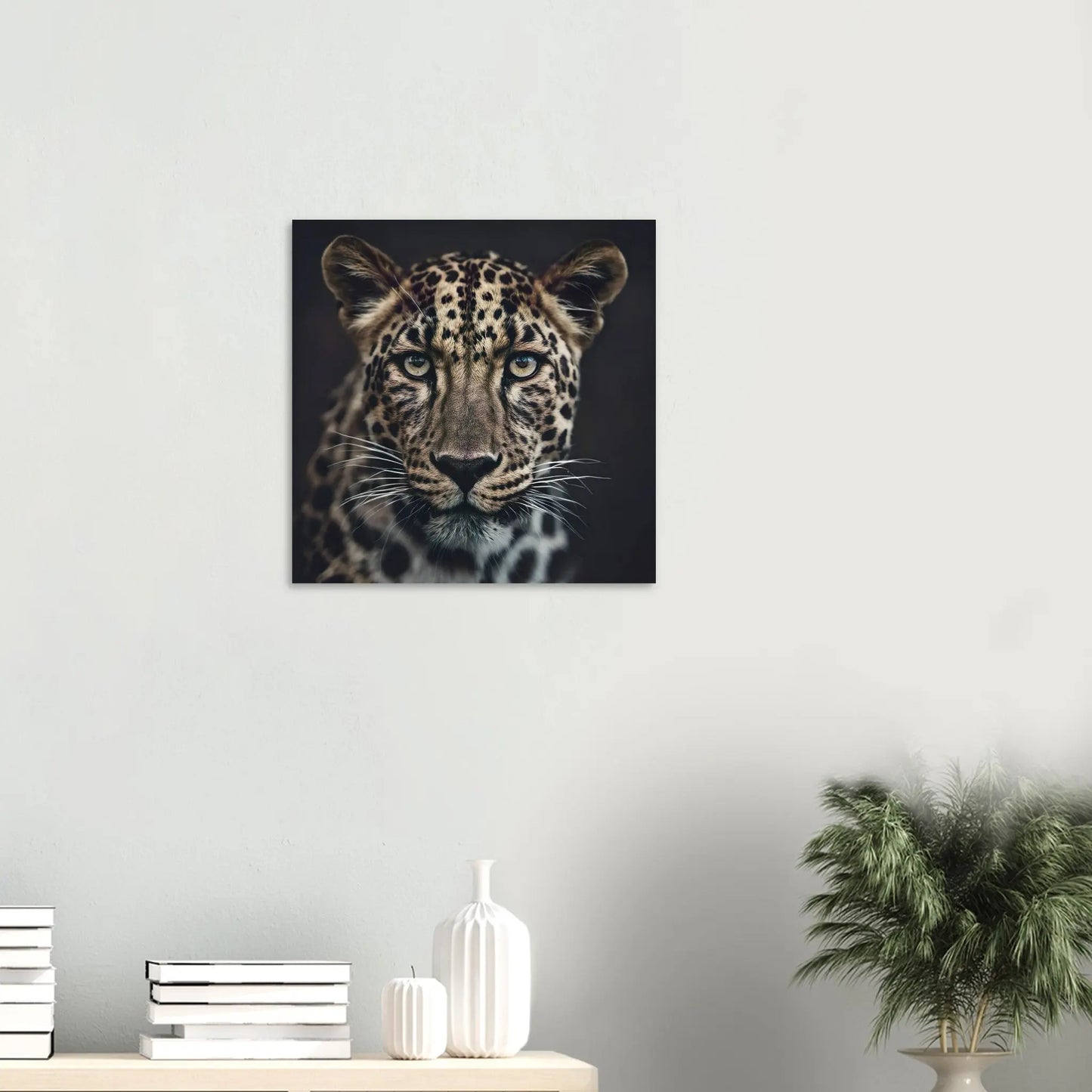 Moderner Forex-Druck - Leopard - Foto Stil, KI-Kunst RolConArt
