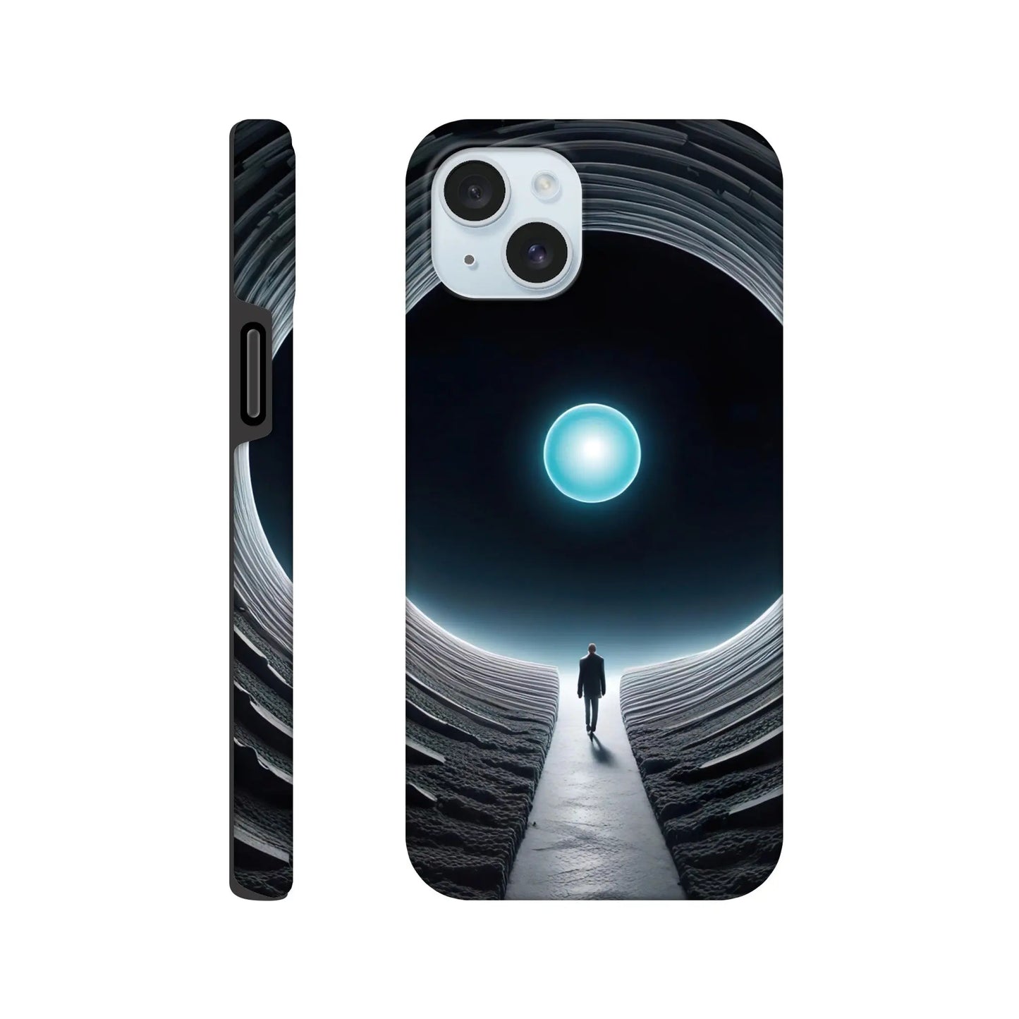 Smartphone-Hülle "Hart" - Weitblick - Digitaler Stil, KI-Kunst RolConArt, Sci-Fi, iPhone-15-Plus