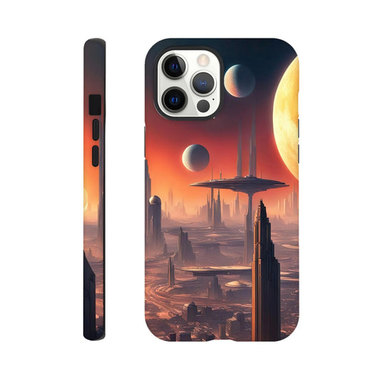 Smartphone-Hülle "Hart" - Andere Welt - Digitaler Stil, KI-Kunst RolConArt, Sci-Fi, iPhone-12-Pro-Max