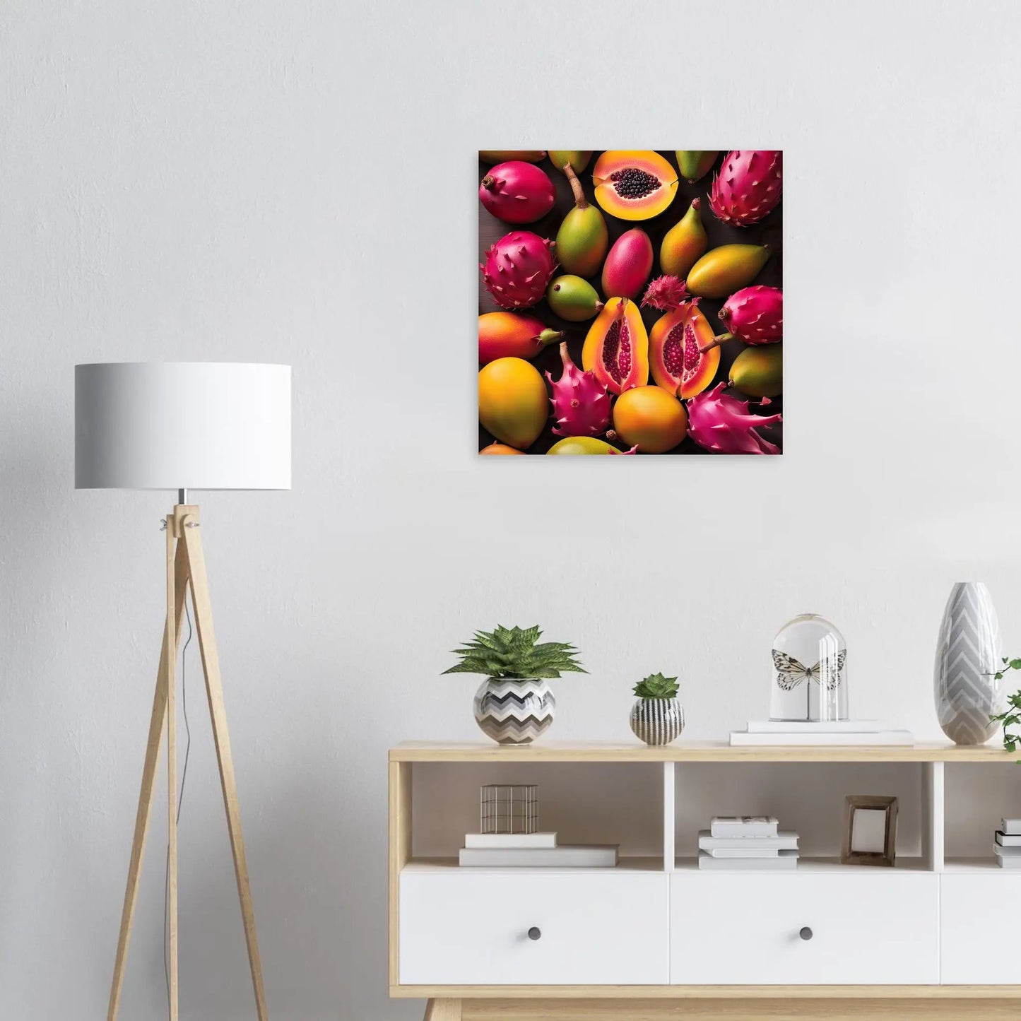 Moderner Forex-Druck - Fruchtige Vielfalt - Foto Stil, KI-Kunst RolConArt