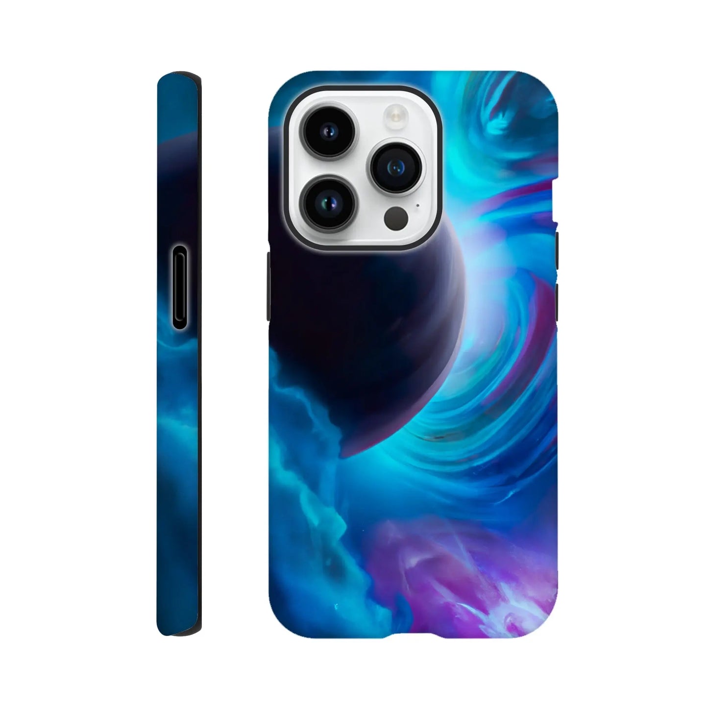 Smartphone-Hülle "Hart" - Weltraum - Malerischer Stil, KI-Kunst RolConArt, Sci-Fi, iPhone-14-Pro