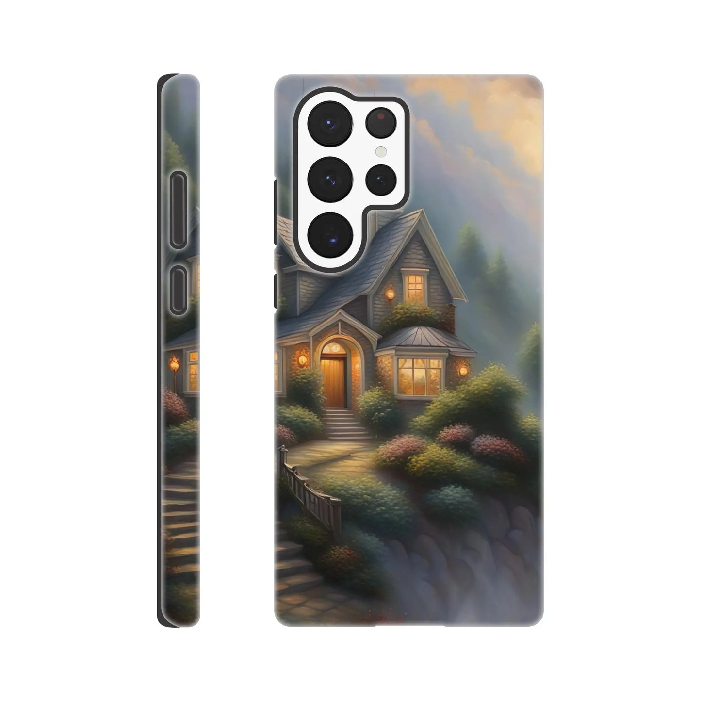 Smartphone-Hülle "Hart" - Traumlandschaft - Digitaler Stil, KI-Kunst RolConArt, Surreale Landschaften, Galaxy-S22-Ultra