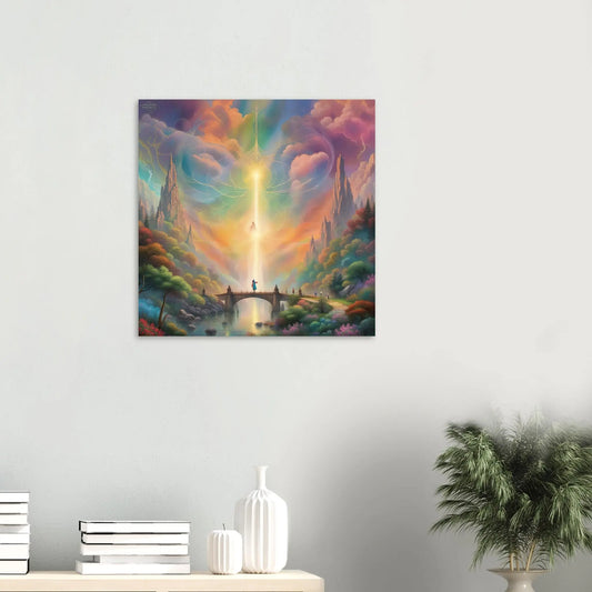 Aluminiumdruck - Surreale Landschaft - Digitaler Stil, KI-Kunst RolConArt