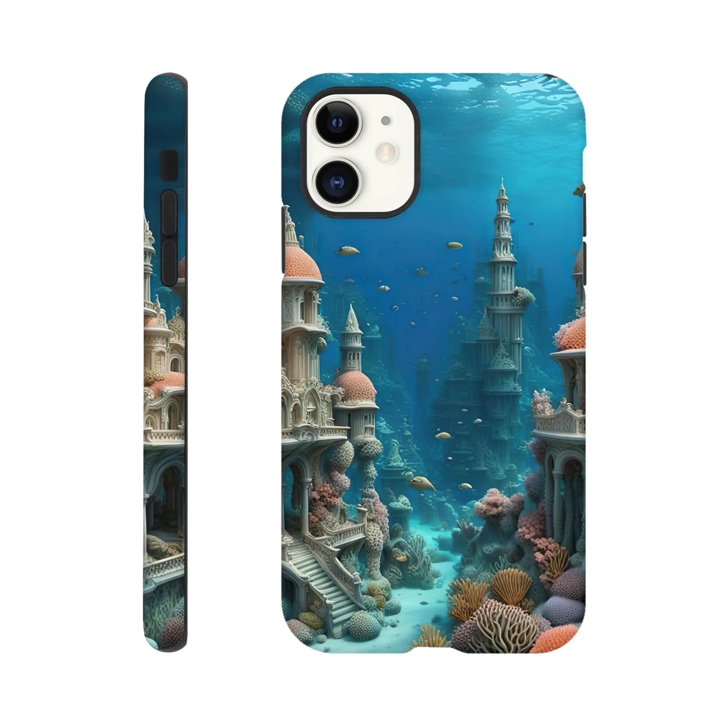 Smartphone-Hülle "Hart" - Unterwasserwelt - Digitaler Stil, KI-Kunst RolConArt, Unterwasserlandschaften, iPhone-11