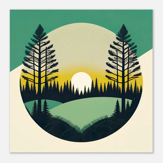 Moderner Forex-Druck - Landschaft - Digitaler Stil, KI-Kunst - RolConArt, Landschaften,