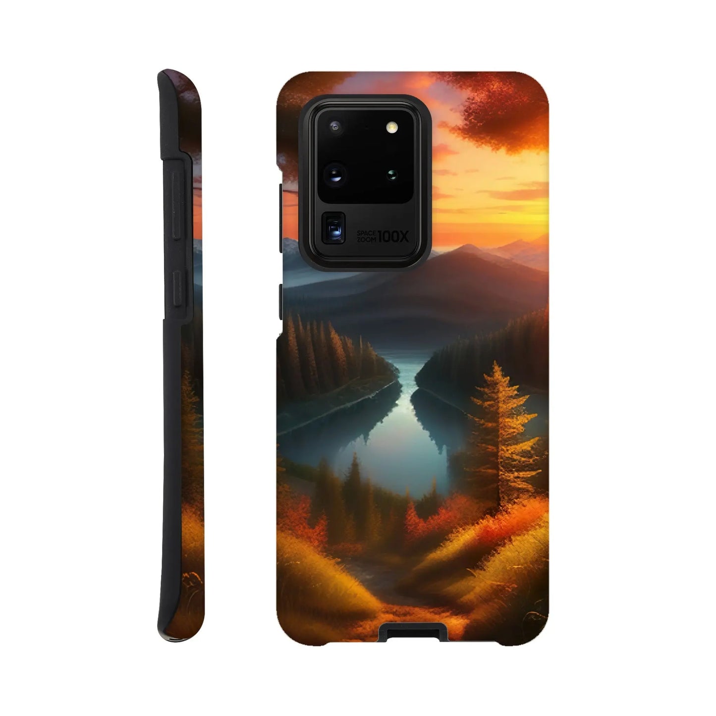 Smartphone-Hülle "Hart" - Bergpanorama - Digitaler Stil, KI-Kunst RolConArt, Landschaften, Galaxy-S20-Ultra