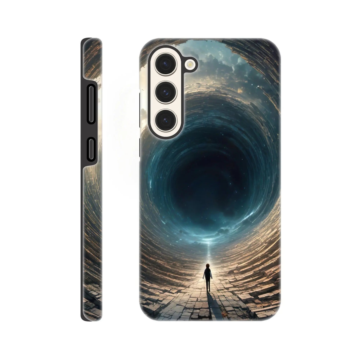 Smartphone-Hülle "Hart" - Weitblick - Digitaler Stil, KI-Kunst RolConArt, Sci-Fi, Galaxy-S23-Plus