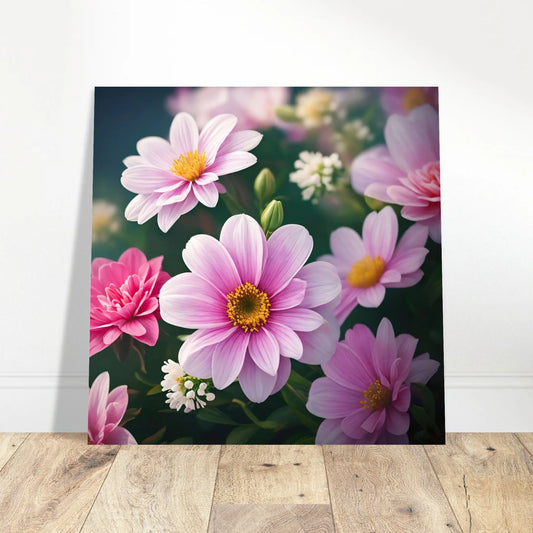 Aluminiumdruck - Windröschen Blumen - Foto Stil, KI-Kunst - RolConArt, Pflanzen,