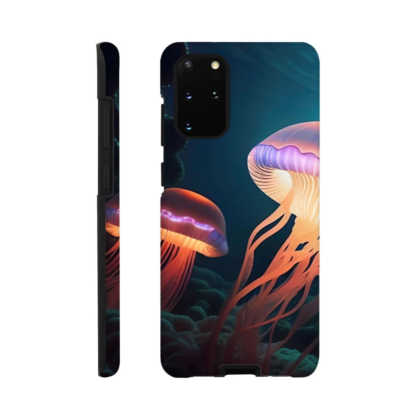 Smartphone-Hülle "Hart" - Quallen - Digitaler Stil, KI-Kunst RolConArt, Unterwasserlandschaften, Galaxy-S20-Plus
