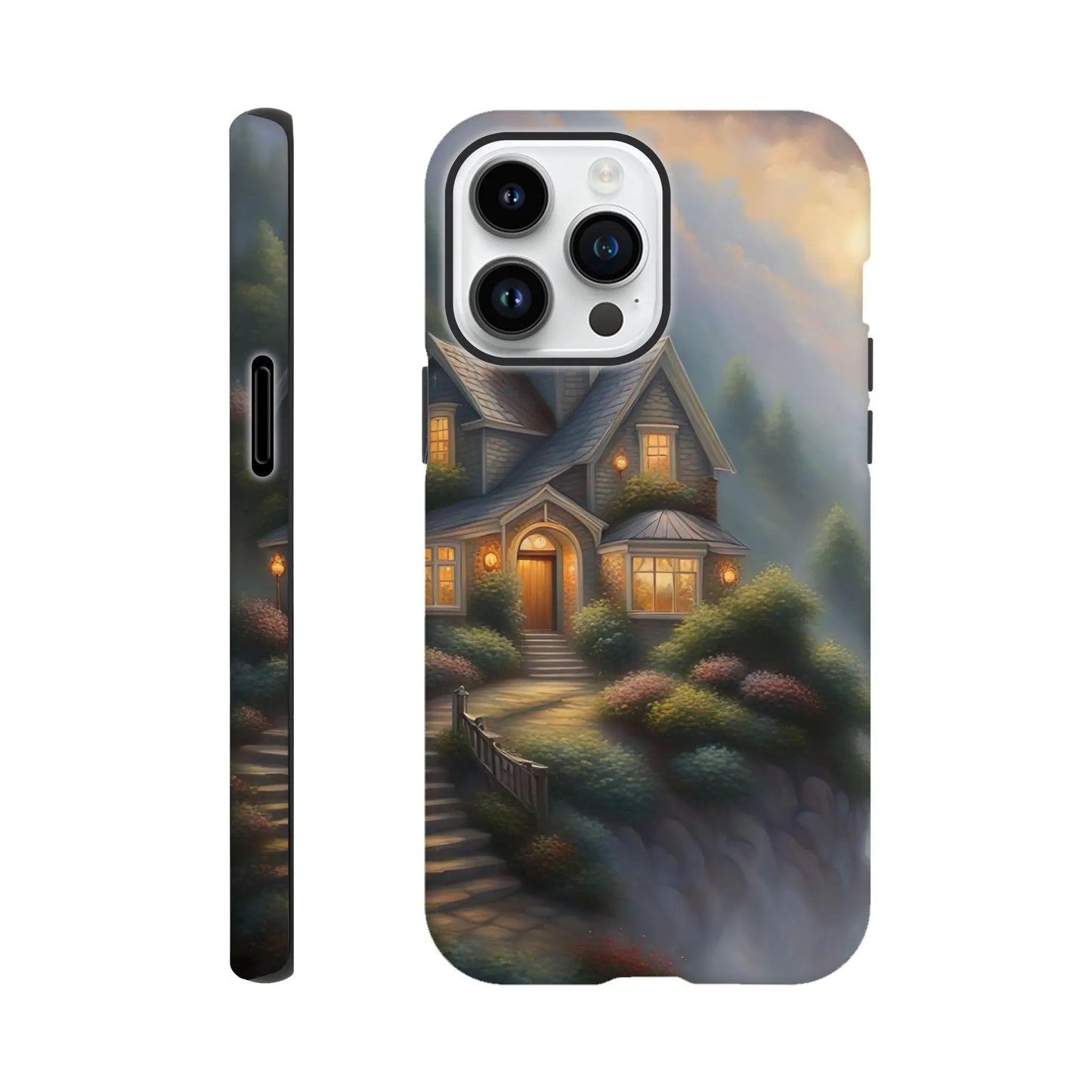 Smartphone-Hülle "Hart" - Traumlandschaft - Digitaler Stil, KI-Kunst RolConArt, Surreale Landschaften, iPhone-14-Pro-Max