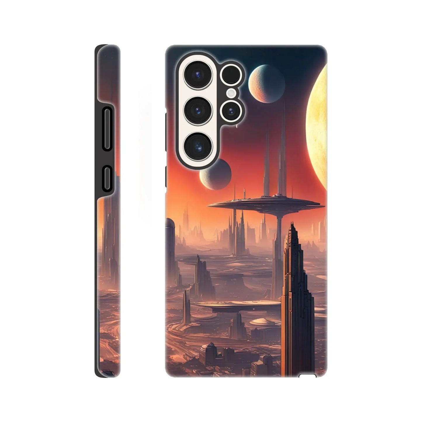 Smartphone-Hülle "Hart" - Andere Welt - Digitaler Stil, KI-Kunst RolConArt, Sci-Fi, Galaxy-S23-Ultra