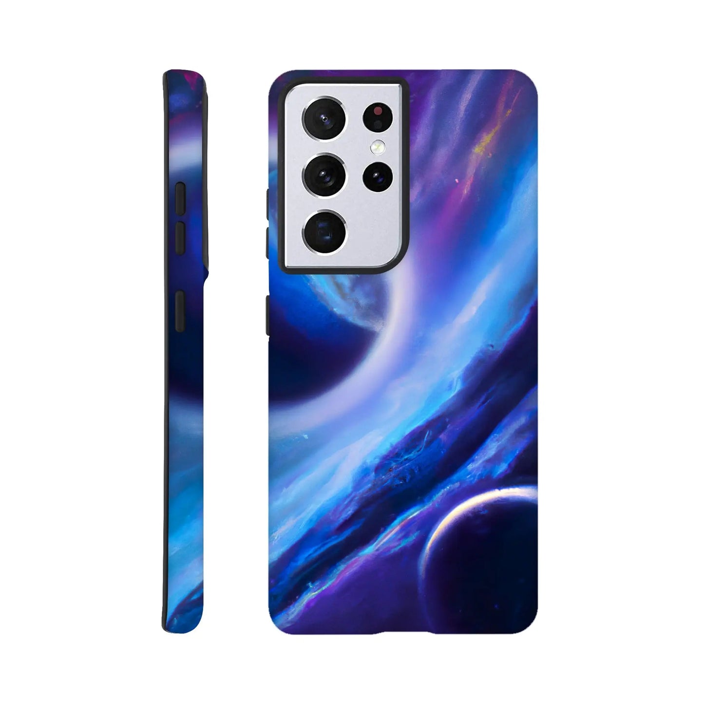 Smartphone-Hülle "Hart" - Weltraum - Malerischer Stil, KI-Kunst RolConArt, Sci-Fi, Galaxy-S21-Ultra