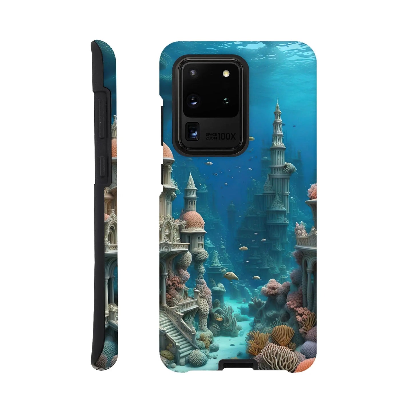 Smartphone-Hülle "Hart" - Unterwasserwelt - Digitaler Stil, KI-Kunst RolConArt, Unterwasserlandschaften, Galaxy-S20-Ultra