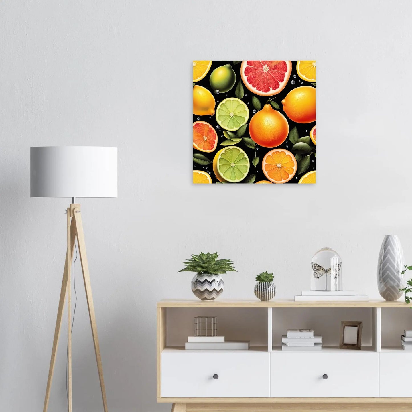 Moderner Forex-Druck - Fruchtige Vielfalt - Digitaler Stil, KI-Kunst RolConArt