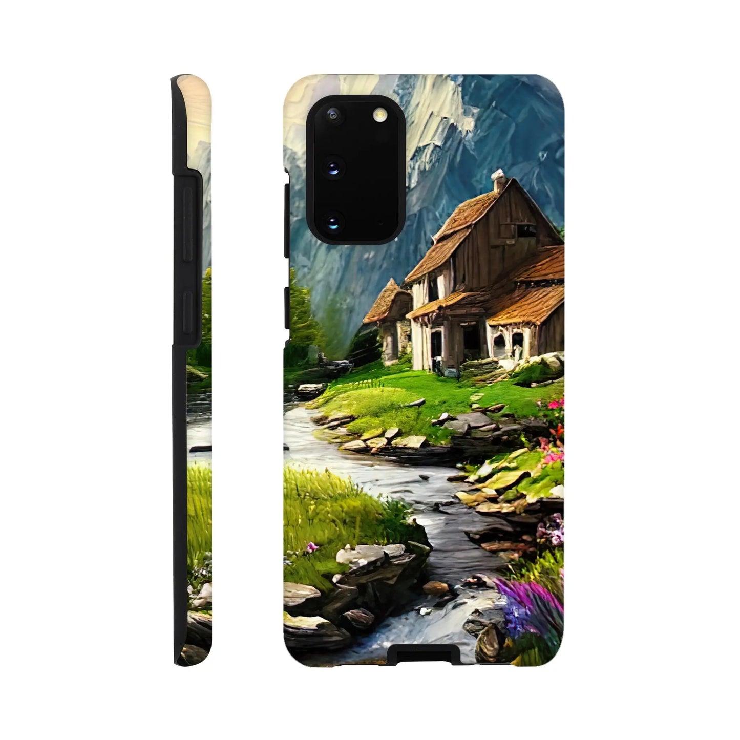 Smartphone-Hülle "Hart" - Berglandschaft - Malerischer Stil, KI-Kunst RolConArt, Landschaften, Galaxy-S20