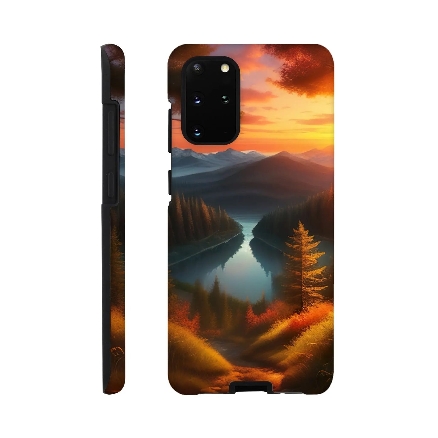 Smartphone-Hülle "Hart" - Bergpanorama - Digitaler Stil, KI-Kunst RolConArt, Landschaften, Galaxy-S20-Plus