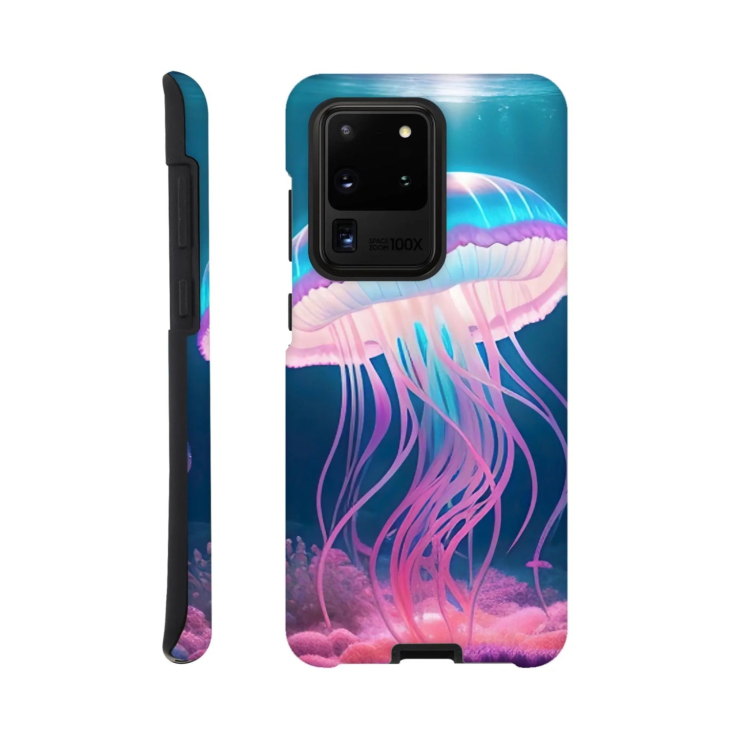 Smartphone-Hülle "Hart" - Qualle - Digitaler Stil, KI-Kunst RolConArt, Unterwasserlandschaften, Galaxy-S20-Ultra