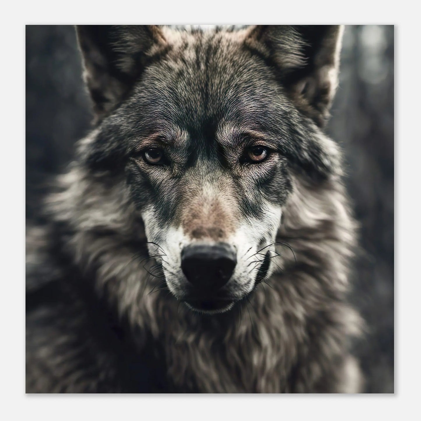 Aluminiumdruck - Wolf - Foto Stil, KI-Kunst RolConArt