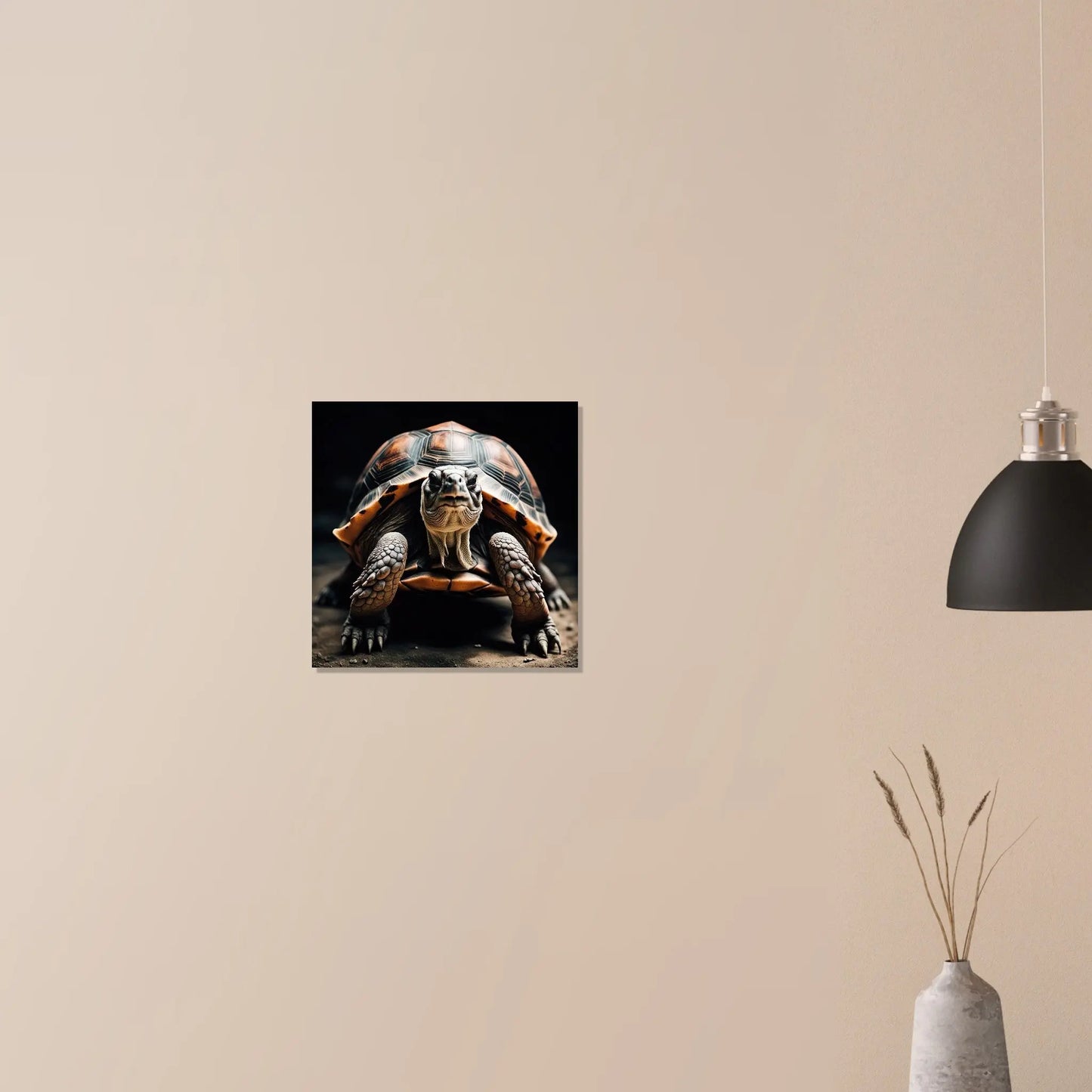 Moderner Forex-Druck - Schildkröte - Foto Stil, KI-Kunst RolConArt