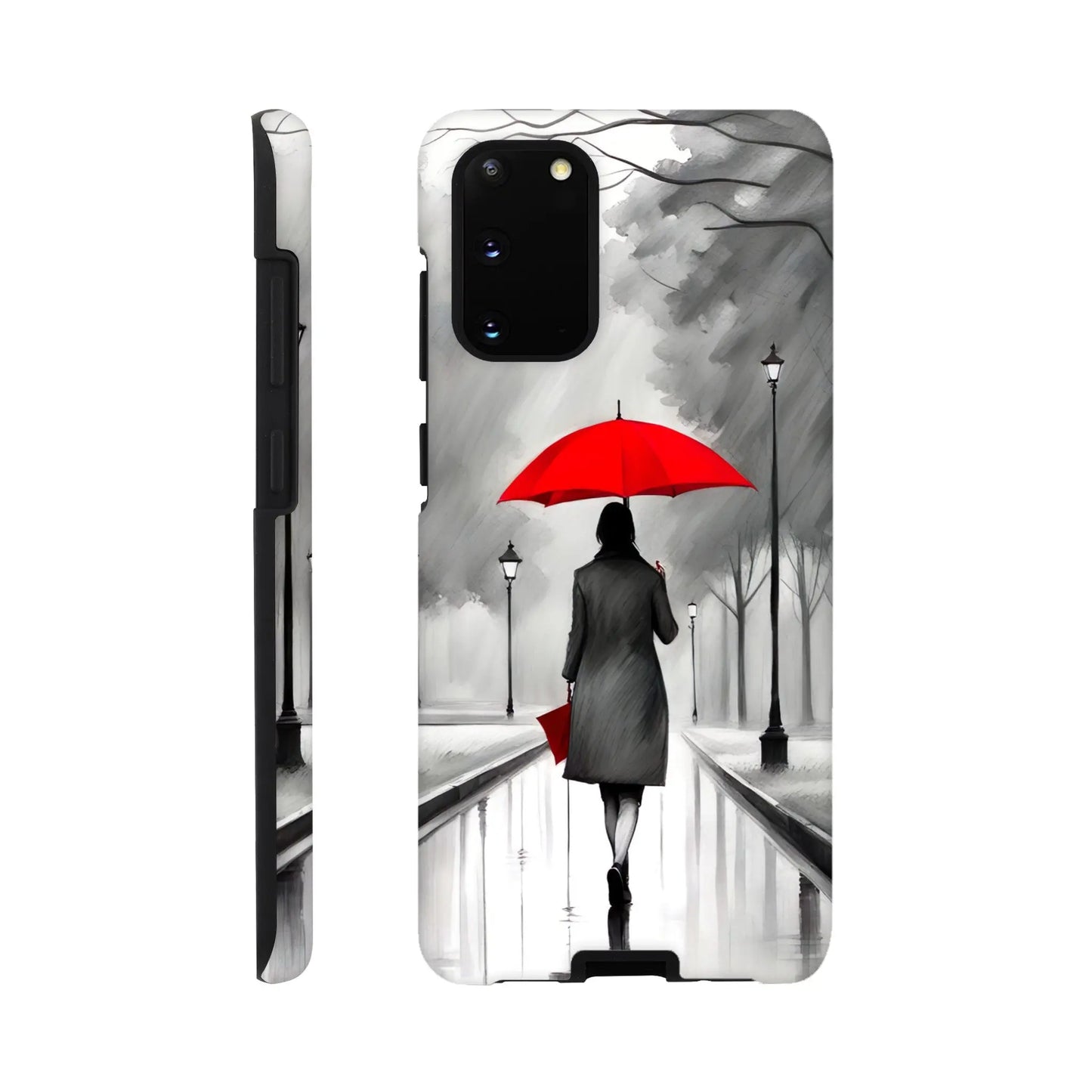 Smartphone-Hülle "Hart" - Frau Im Park - Malerischer Stil, KI-Kunst RolConArt, Malerischer Stil - Porträts, Galaxy-S20