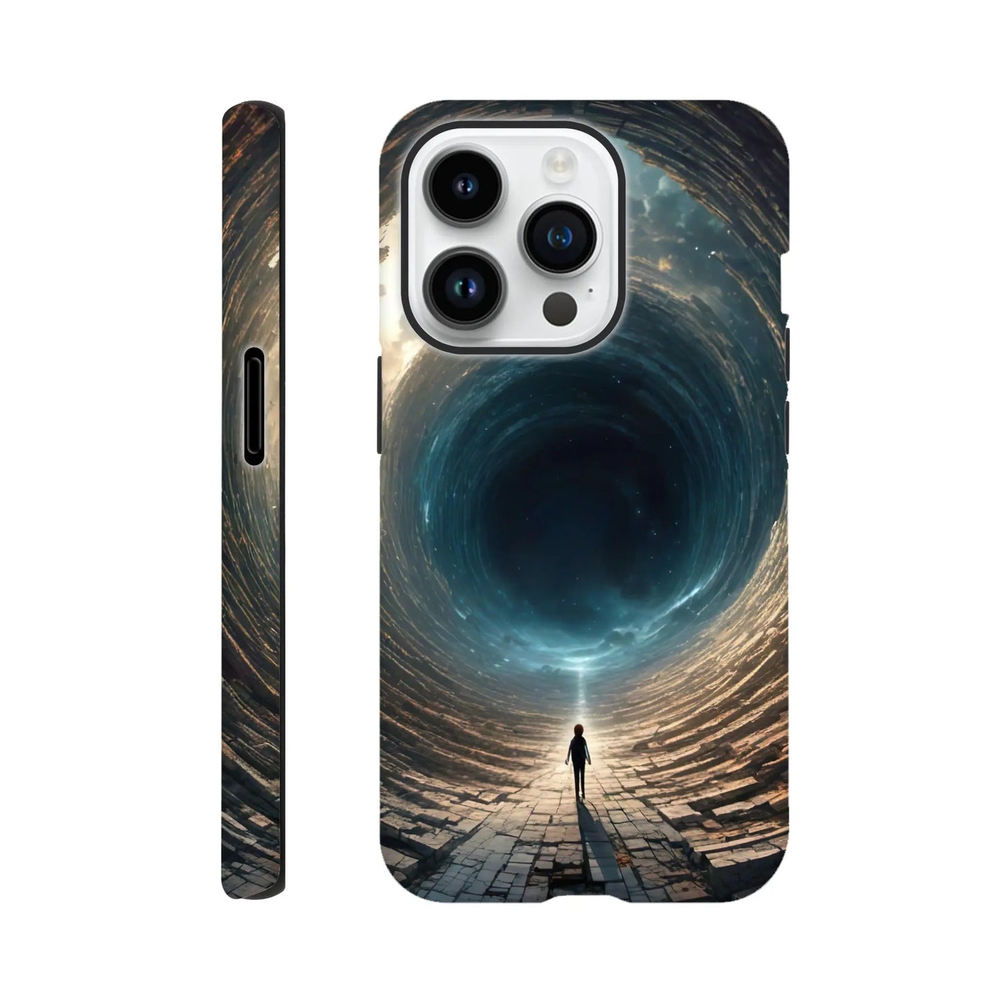 Smartphone-Hülle "Hart" - Weitblick - Digitaler Stil, KI-Kunst RolConArt, Sci-Fi, iPhone-14-Pro