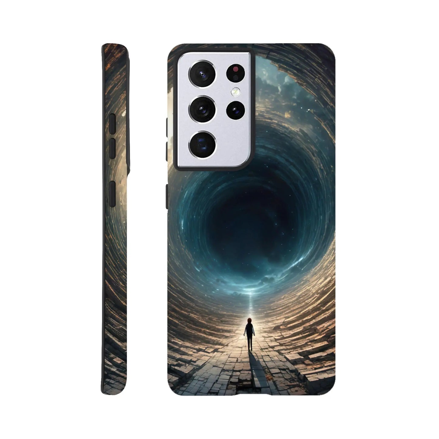 Smartphone-Hülle "Hart" - Weitblick - Digitaler Stil, KI-Kunst RolConArt, Sci-Fi, Galaxy-S21-Ultra