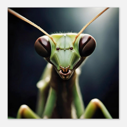 Aluminiumdruck - Gottesanbeterin - Foto Stil, KI-Kunst RolConArt