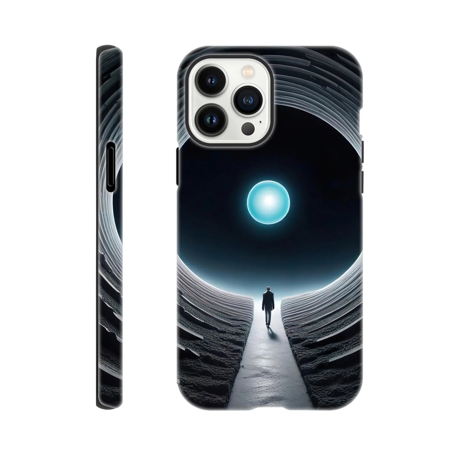 Smartphone-Hülle "Hart" - Weitblick - Digitaler Stil, KI-Kunst RolConArt, Sci-Fi, iPhone-13-Pro-Max