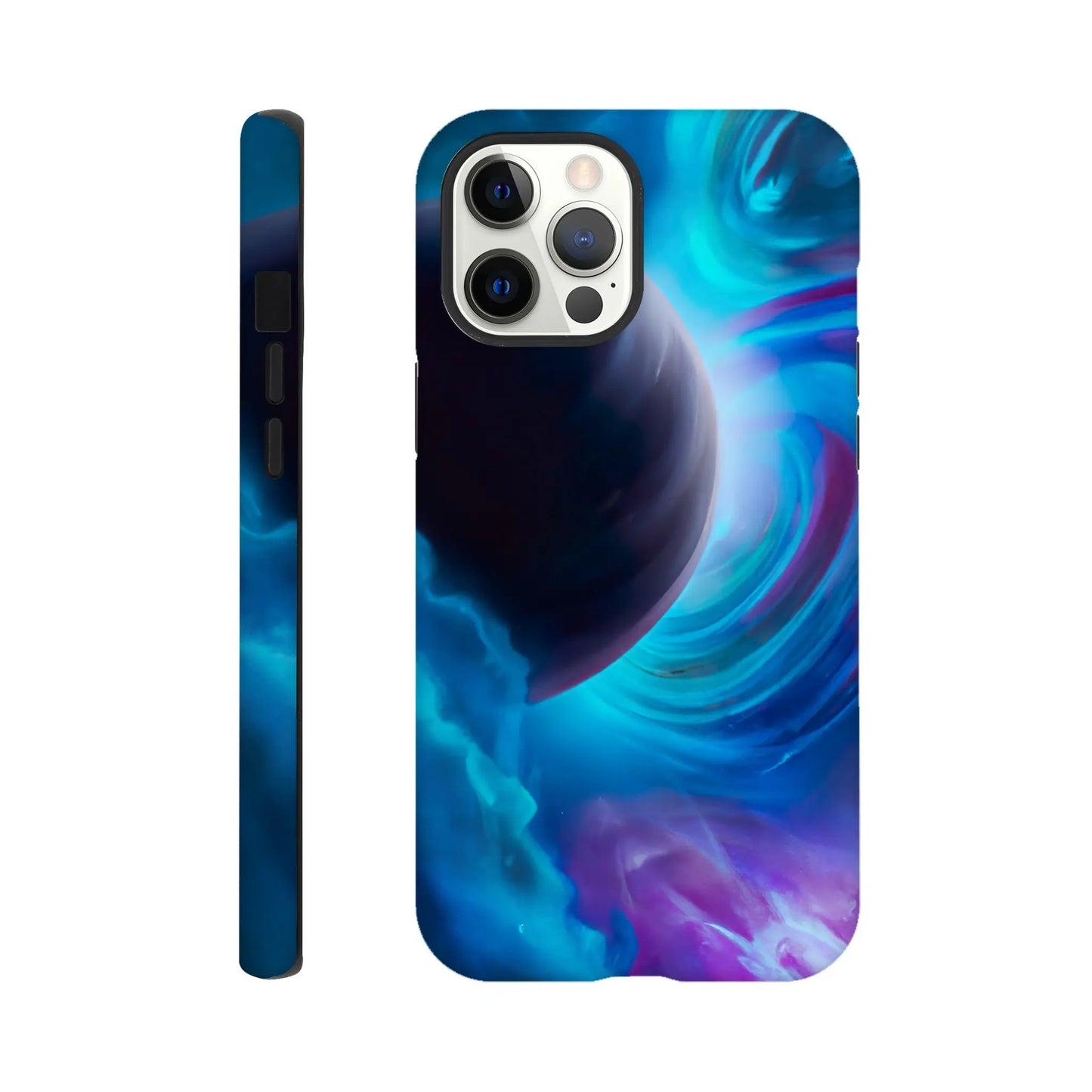 Smartphone-Hülle "Hart" - Weltraum - Malerischer Stil, KI-Kunst RolConArt, Sci-Fi, iPhone-12-Pro-Max