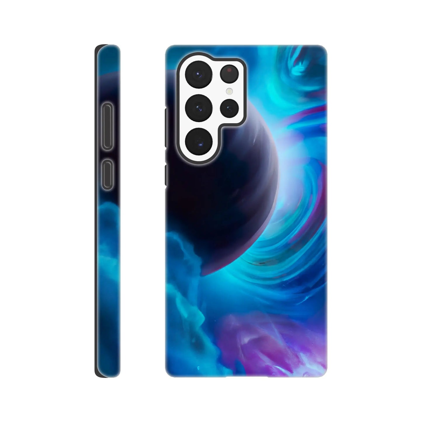 Smartphone-Hülle "Hart" - Weltraum - Malerischer Stil, KI-Kunst RolConArt, Sci-Fi, Galaxy-S22-Ultra