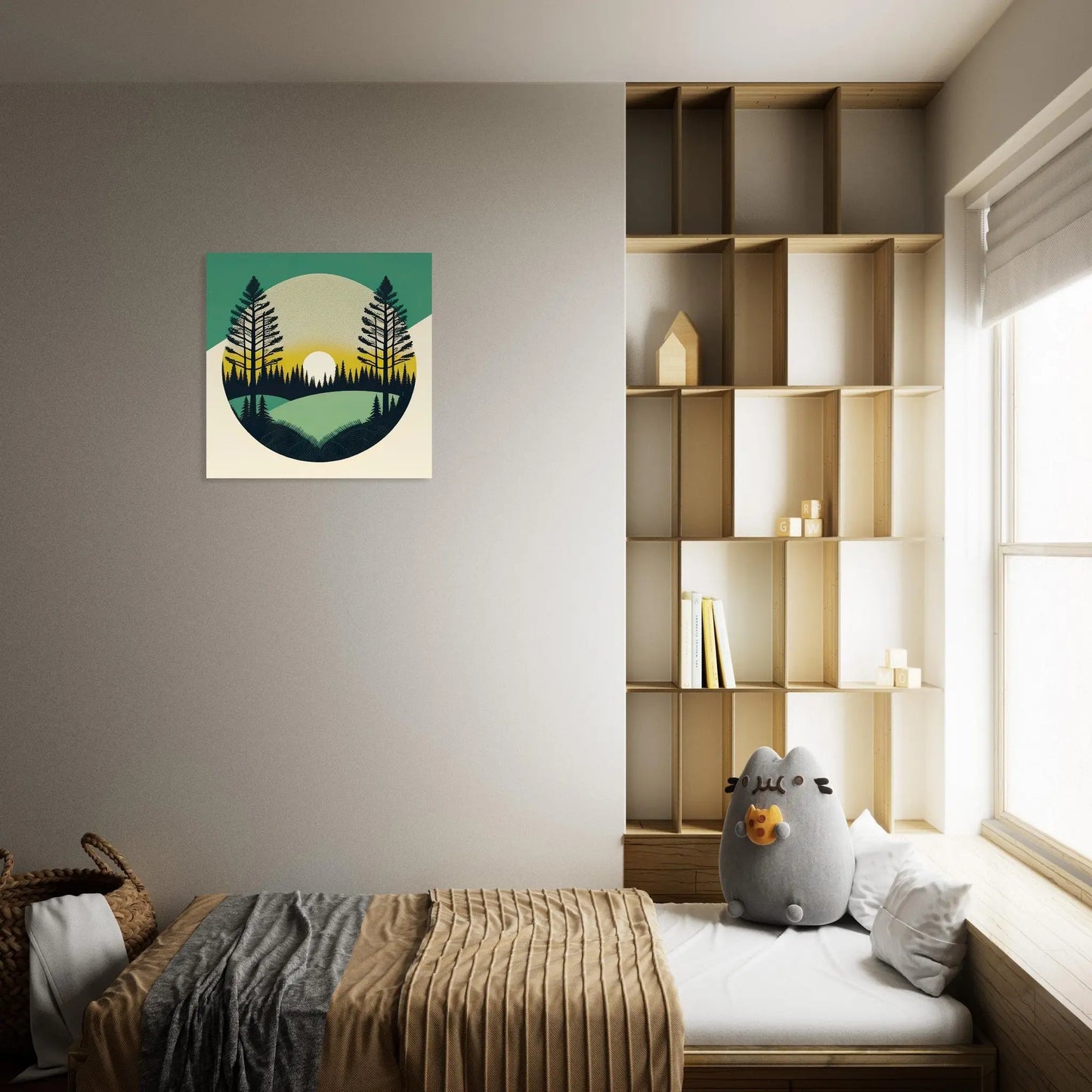 Moderner Forex-Druck - Landschaft - Digitaler Stil, KI-Kunst - RolConArt, Landschaften,