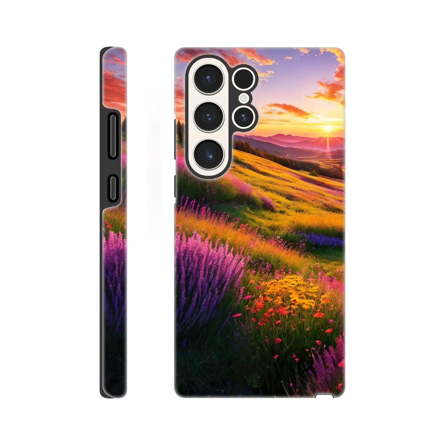 Smartphone-Hülle "Hart" - Berglandschaft - Foto Stil, KI-Kunst RolConArt, Landschaften, Galaxy-S23-Ultra